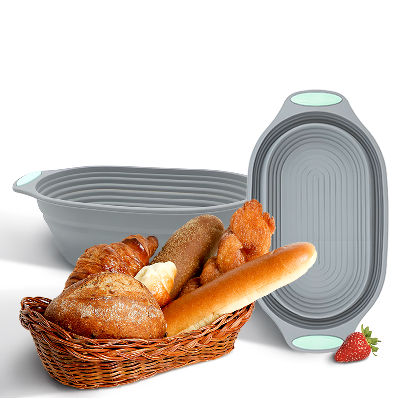Proofing Basket Banneton - 1PC Silicone Foldable Banneton Bread Proofing