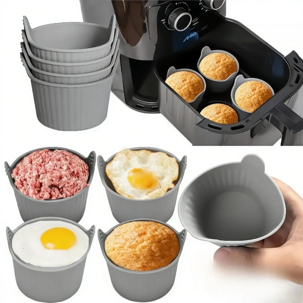 6Pcs Silicone Air Fryer Mold D - đánh giá và giá Kitchen Pro Baking Tray