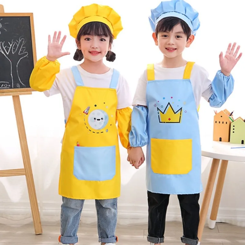 3pc Children Kitchen Apron Set - đánh giá và giá Kitchen Baking Drawing
