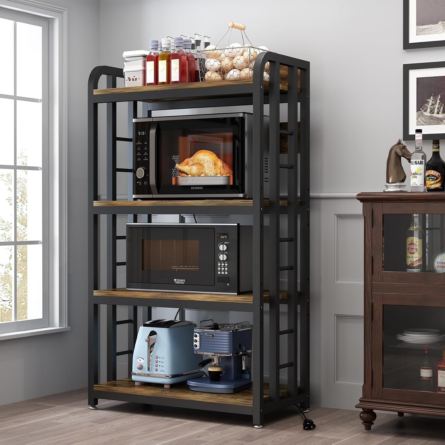 4 Tier Kitchen Bakers Rack Wit - đánh giá và giá Kitchen Baker