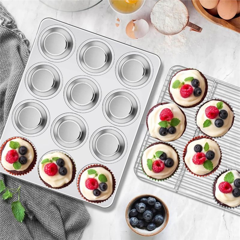 ABGH-Muffin Pan, Stainless Ste - đánh giá và giá Muffin Tin Nonstick