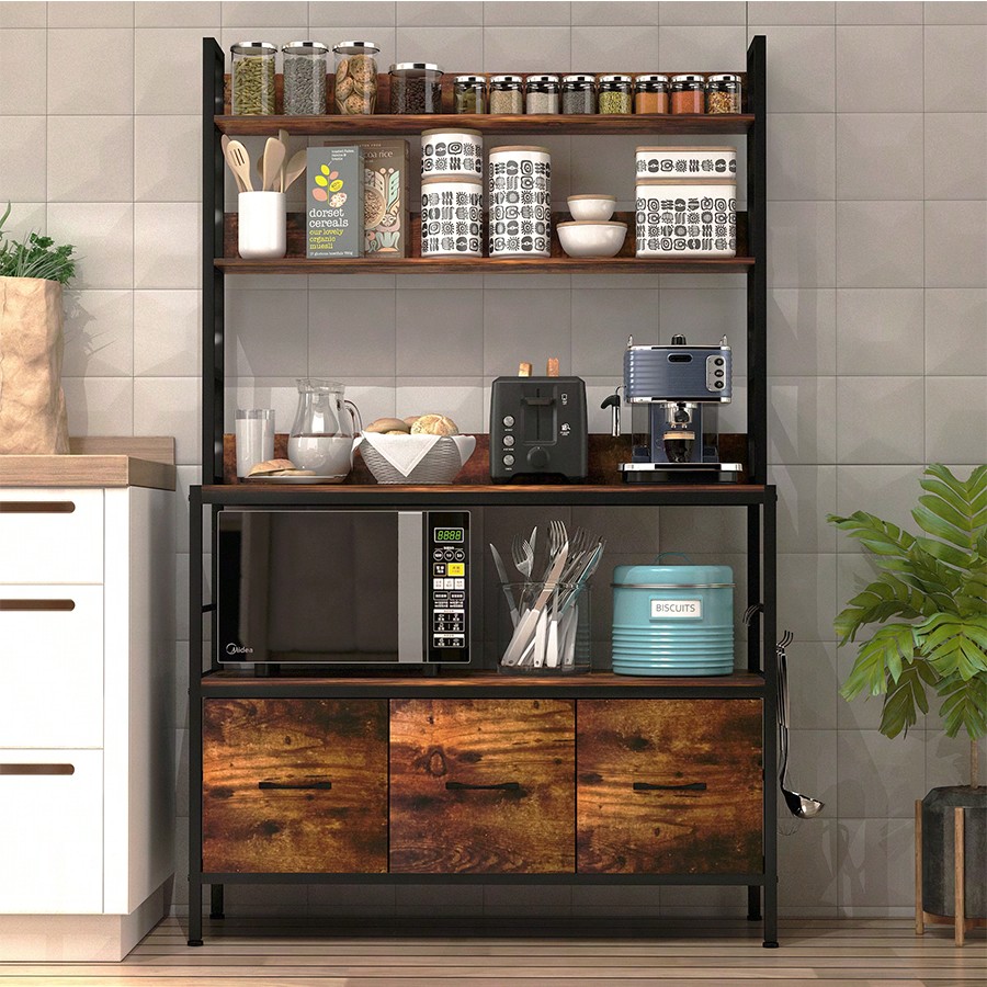 Kitchen Bakers Rack With 3 Bas - đánh giá và giá Kitchen Baker