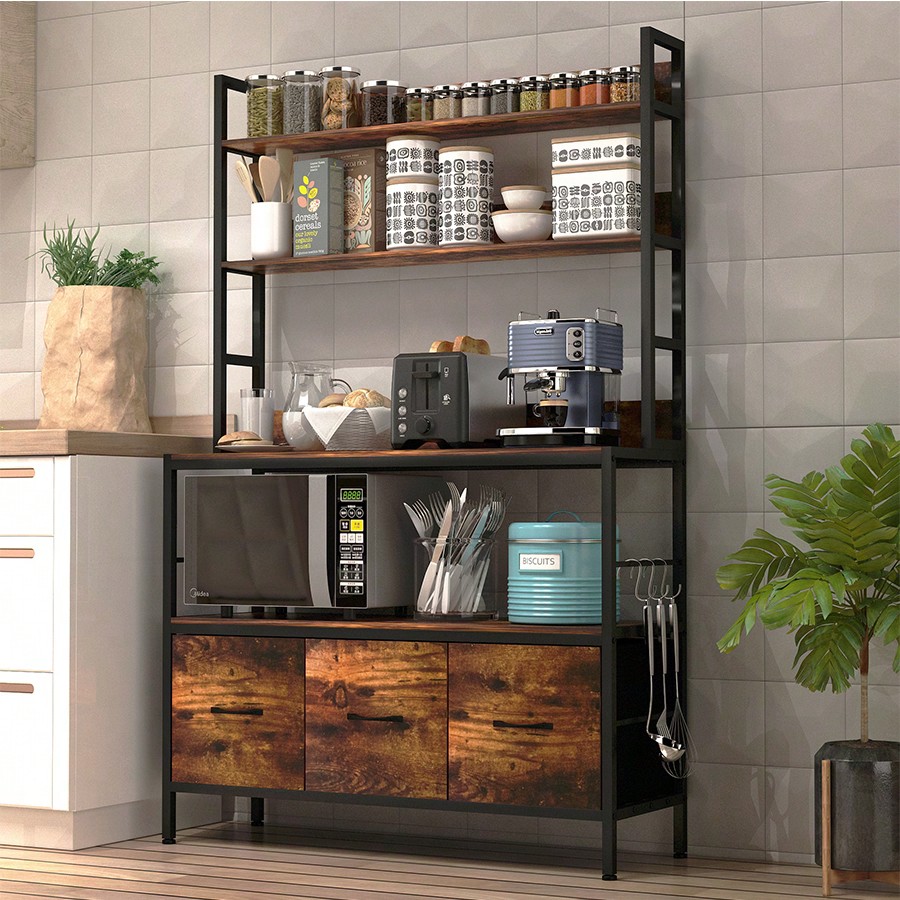 Kitchen Bakers Rack With 3 Bas - đánh giá và giá Kitchen Baker