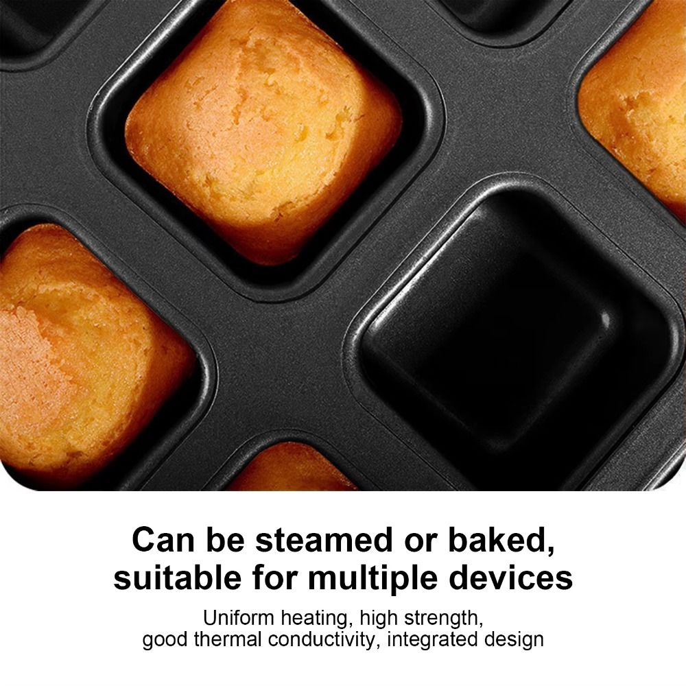 12 Cavity Square Muffin Tin Co - đánh giá và giá Muffin Tin Nonstick