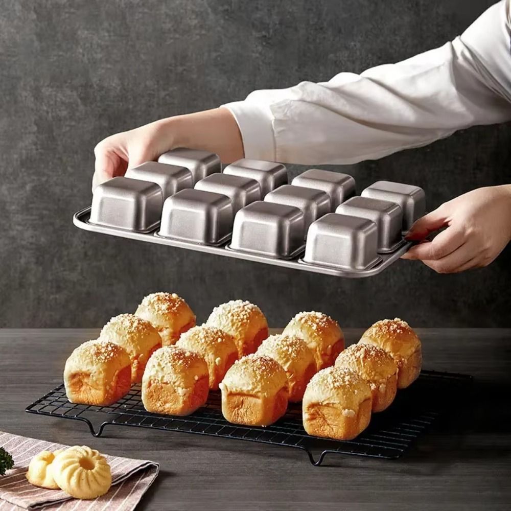 12 Cavity Square Muffin Tin Co - đánh giá và giá Muffin Tin Nonstick