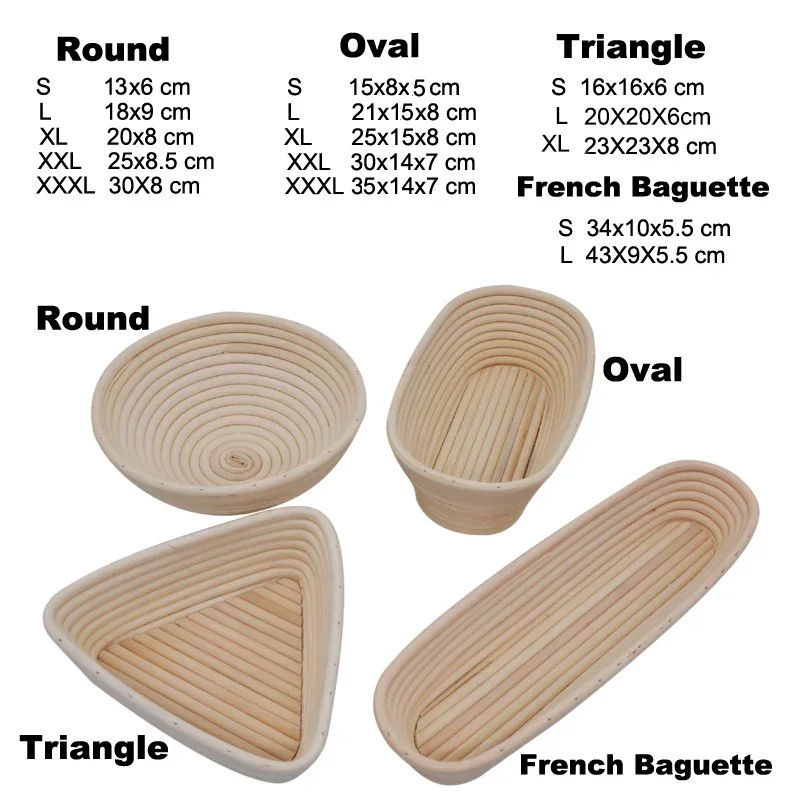 Rattan Bread Proofing Basket B - đánh giá và giá Proofing Basket Banneton