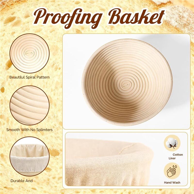 A74E-Bread Baking Supplies, So - đánh giá và giá Proofing Basket Banneton