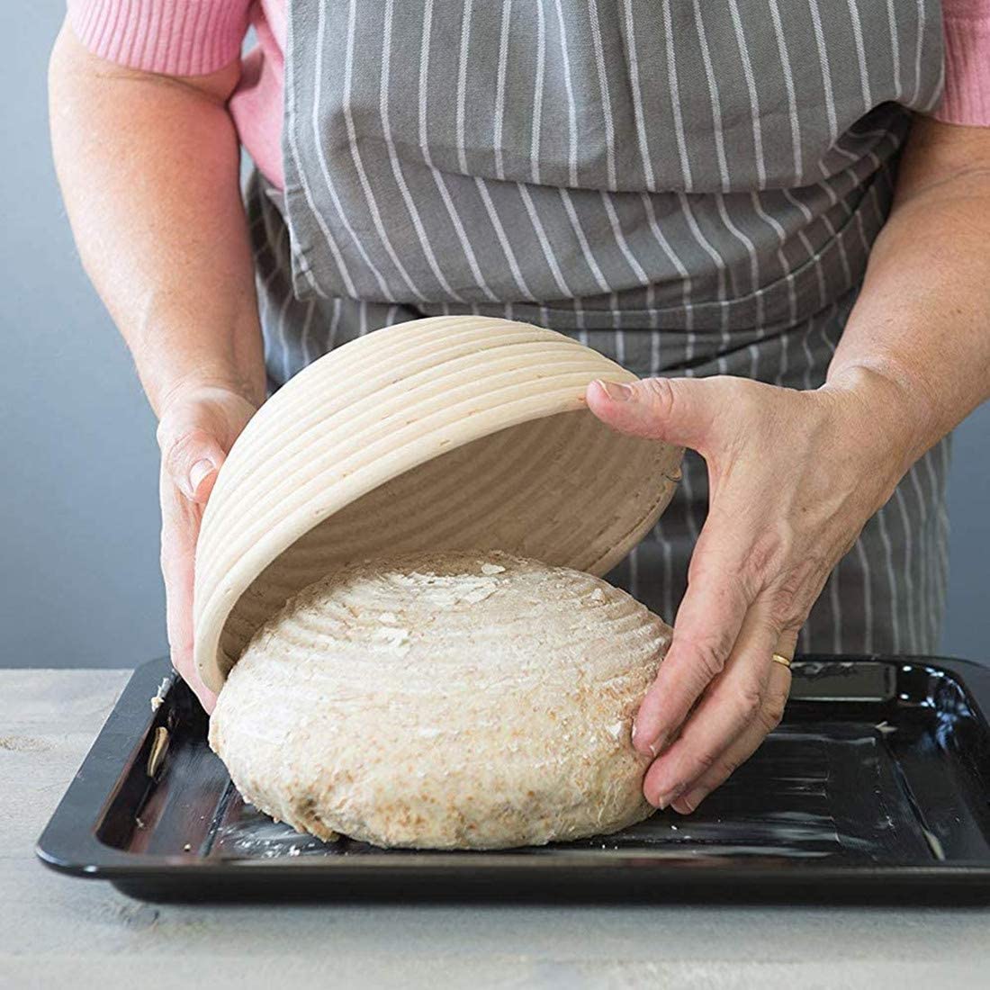 Natural Rattan Handmade Bread  - đánh giá và giá Proofing Basket Banneton