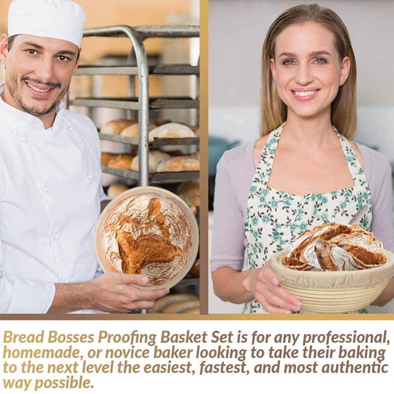 VEHO-7Packs 8 Inch Round Bread - đánh giá và giá Proofing Basket Banneton