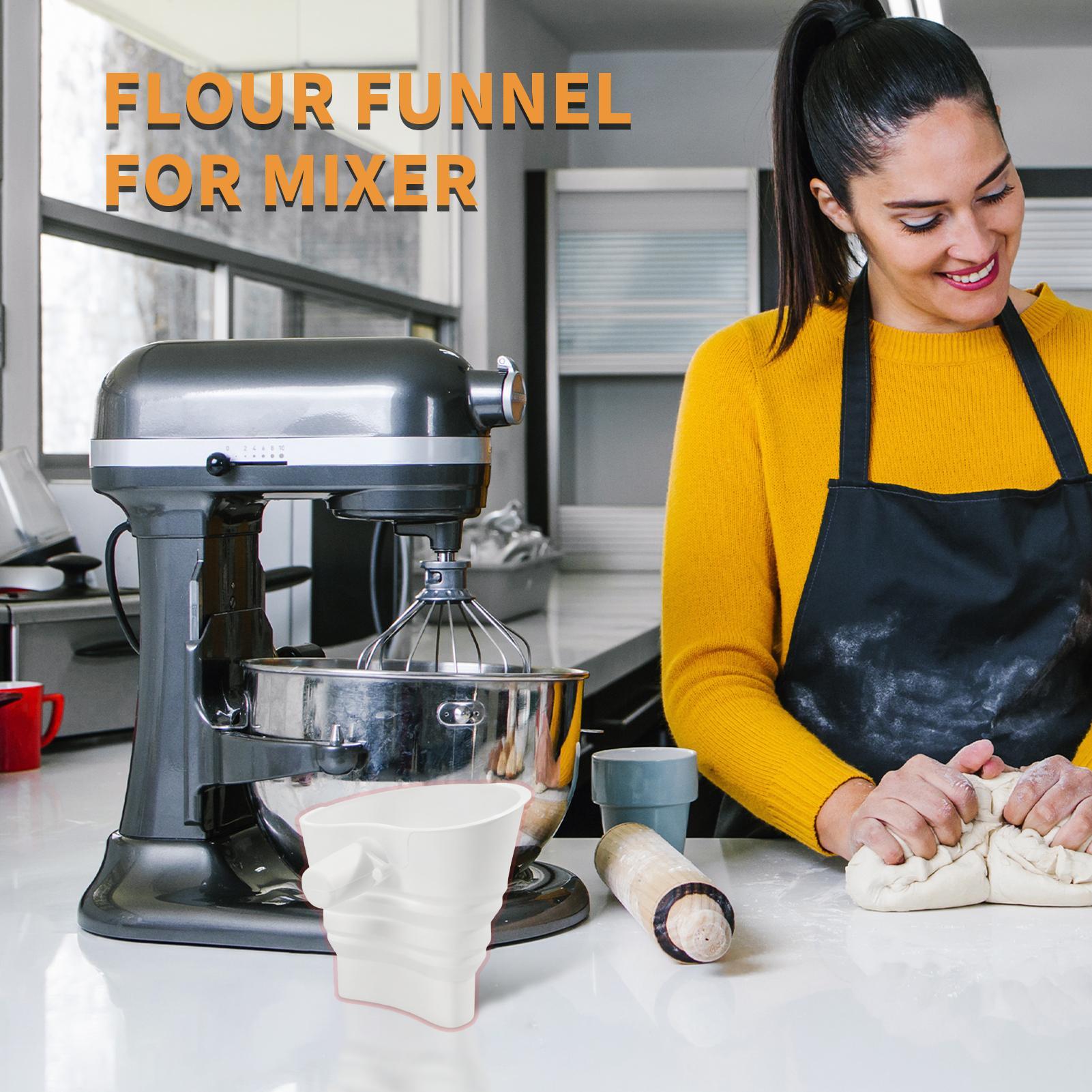 Flour Mixer Funnel Dough Bakin - đánh giá và giá Kitchen Aid Baking Bread
