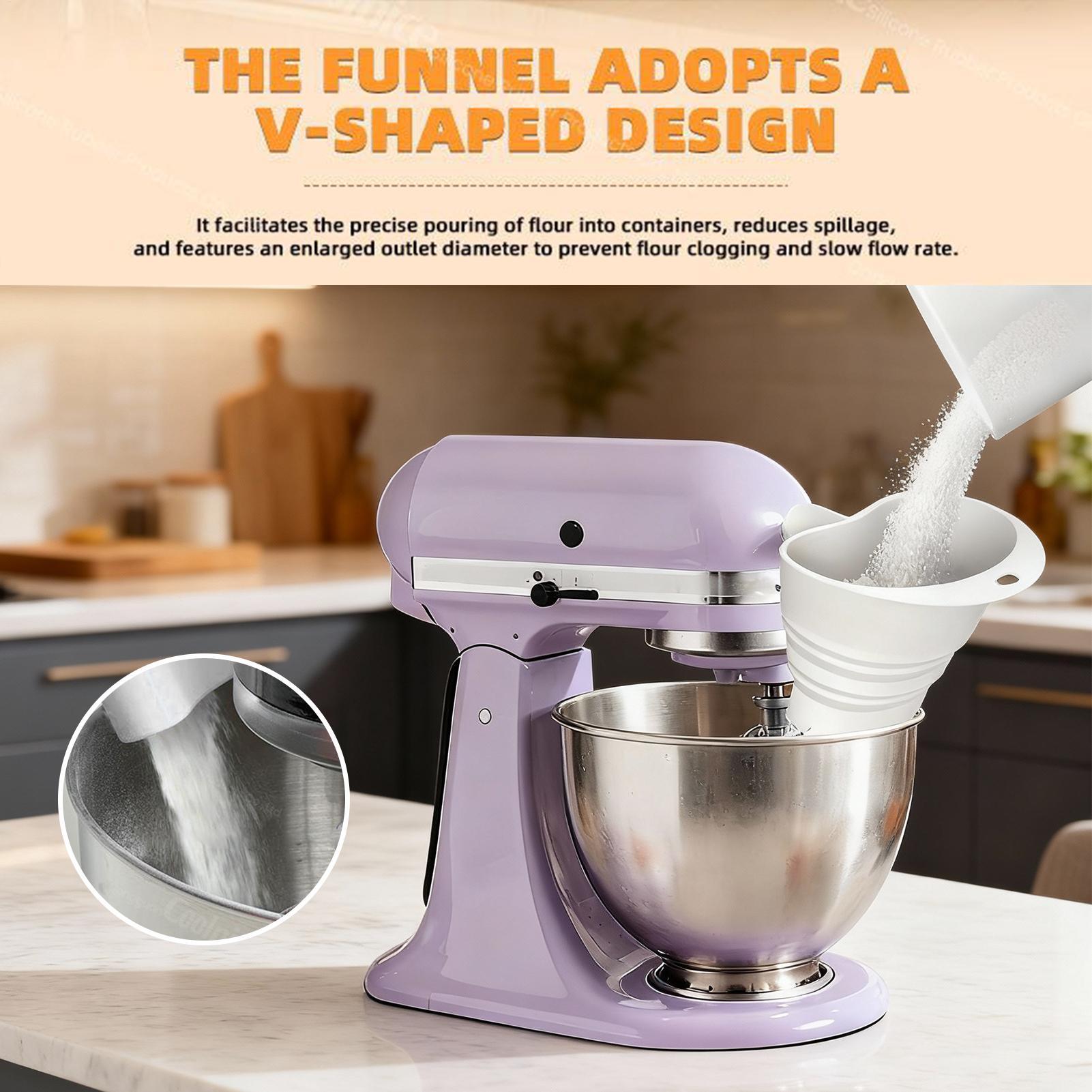 Flour Mixer Funnel Dough Bakin - đánh giá và giá Kitchen Aid Baking Bread