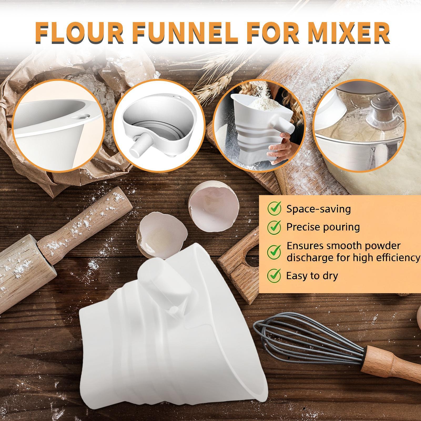 Flour Mixer Funnel Dough Bakin - đánh giá và giá Kitchen Aid Baking Bread