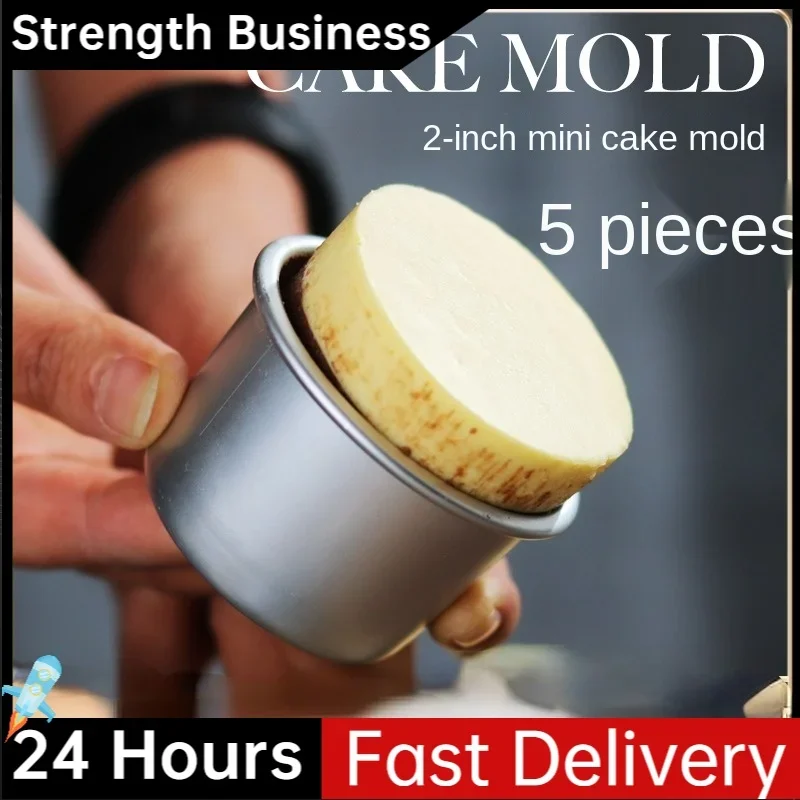 5PCS Mini Cake Mold Removable  - đánh giá và giá Muffin Tin Nonstick