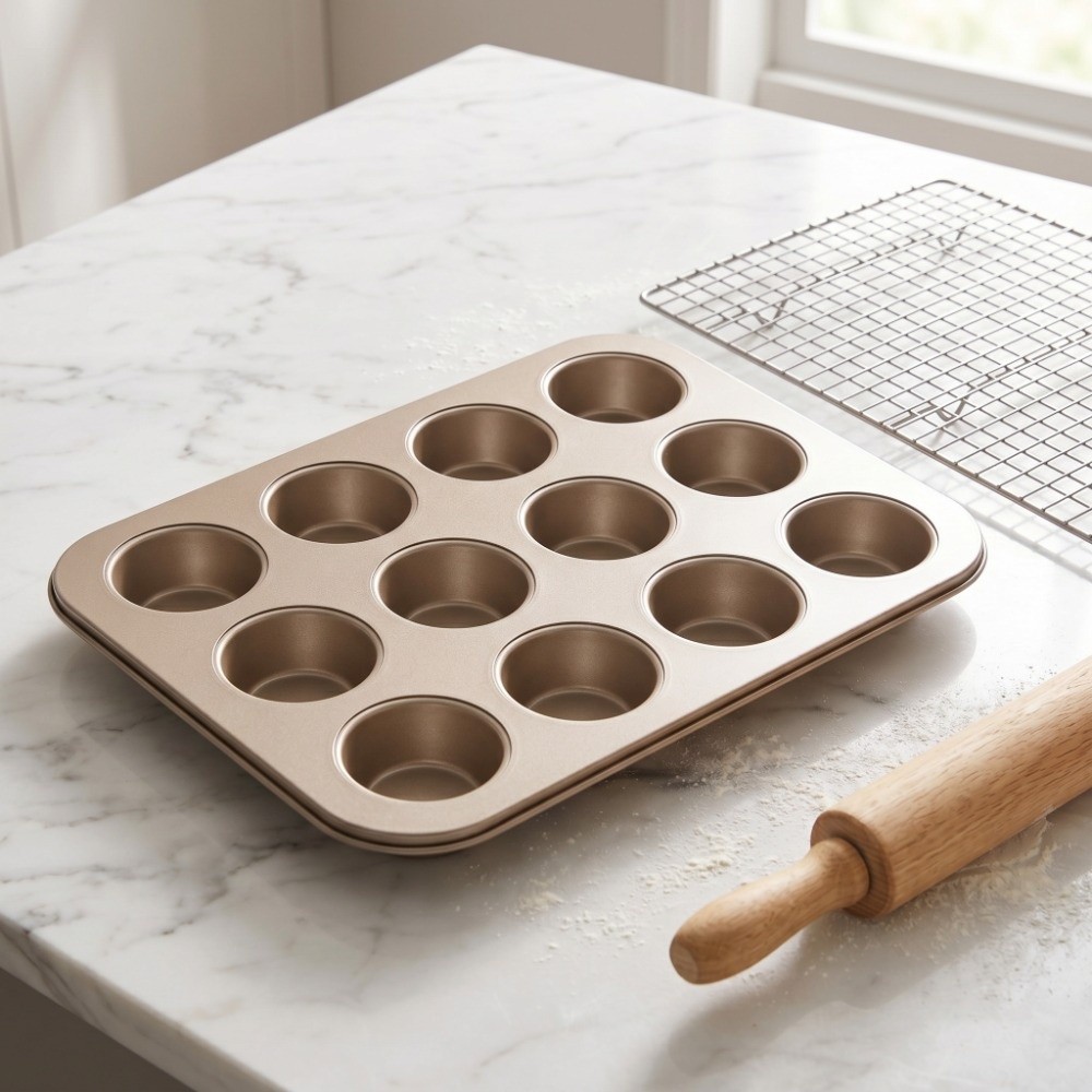 Carbon Steel Mini Muffin Pan N - đánh giá và giá Muffin Tin Nonstick
