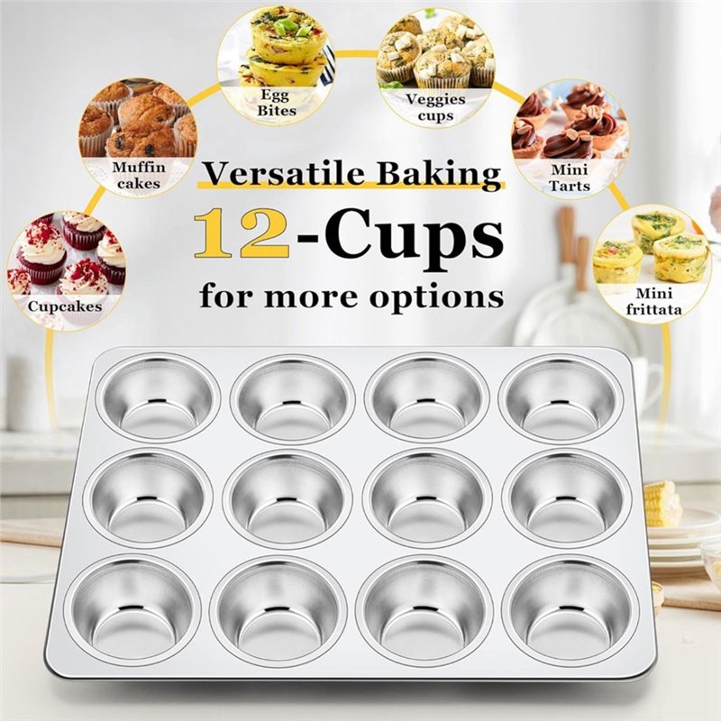 ABAE-Muffin Pan, Stainless Ste - đánh giá và giá Muffin Tin Nonstick