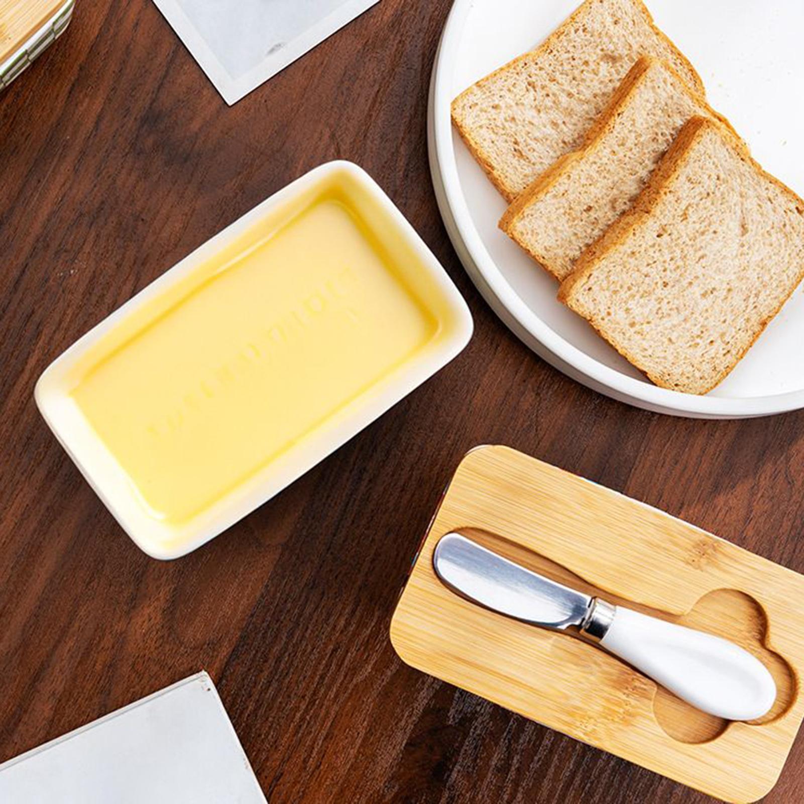 Butter Dish Ceramic Butter Con - đánh giá và giá Kitchen Baking Counter